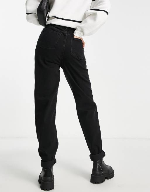 Vaqueros mom negros holgados de ASOS DESIGN Tall , 2 de 4
