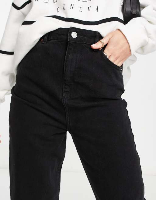 Vaqueros mom negros holgados de ASOS DESIGN Tall , 3 de 4