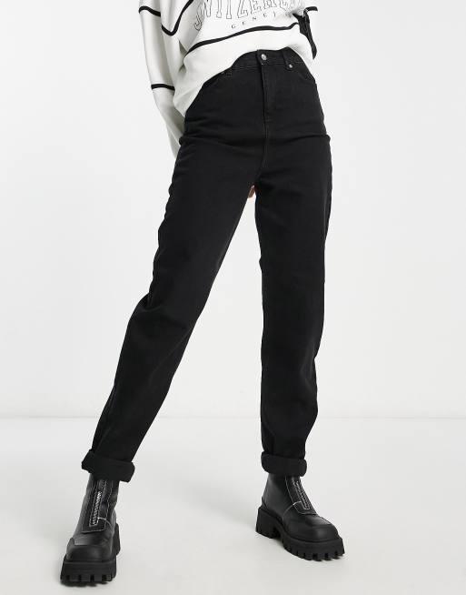 Vaqueros mom negros holgados de ASOS DESIGN Tall , 4 de 4
