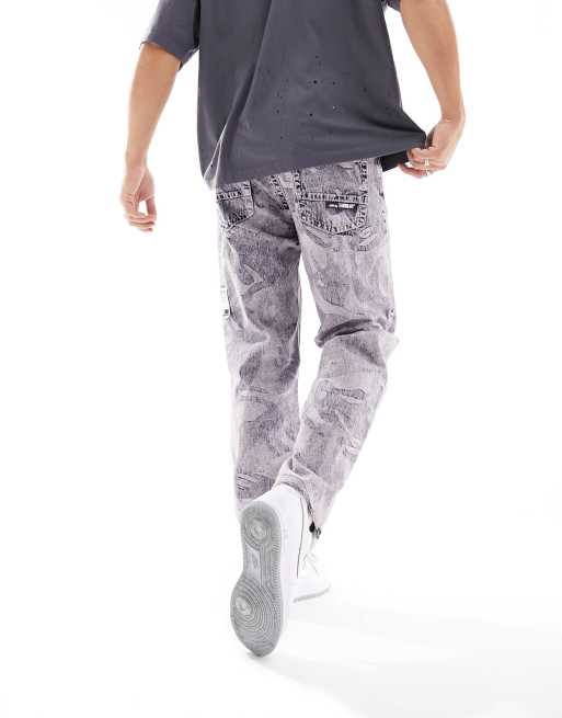 Vaqueros morados con estampado de camuflaje de AAPE BY A BATHING APE®, 3 de 5