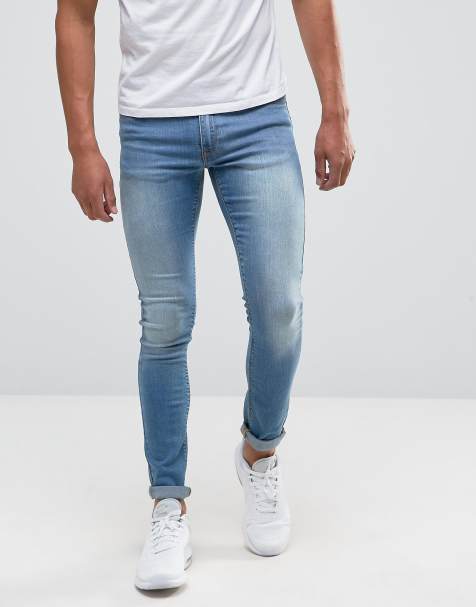 Vaqueros muy ajustados con lavado claro de ASOS DESIGN - view 1