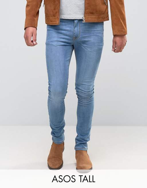 Vaqueros muy ajustados con lavado claro de ASOS TALL