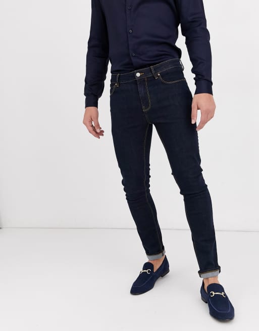 Vaqueros muy ajustados en azul crudo de ASOS DESIGN