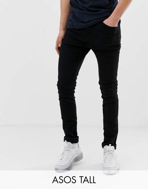 Vaqueros muy ajustados en negro de ASOS DESIGN Tall