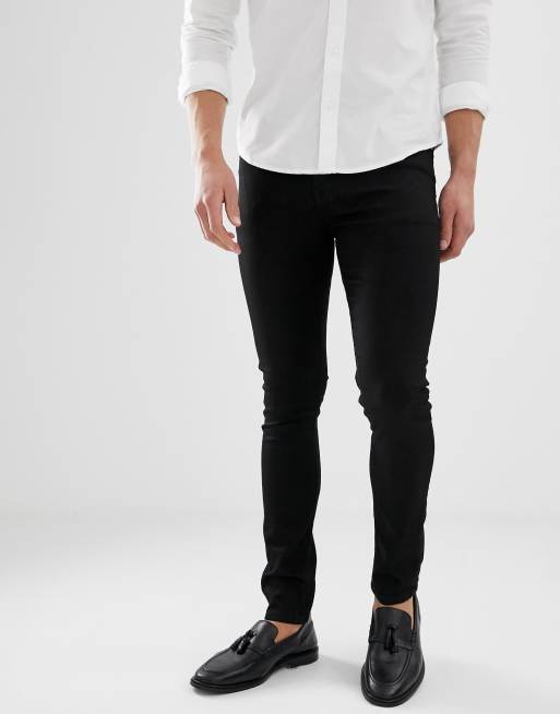 Vaqueros muy ajustados en negro de ASOS DESIGN