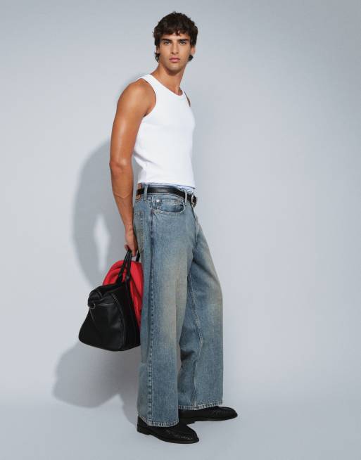 Vaqueros muy holgados con lavado envejecido y tintado amarillo de Levi's , 3 de 5