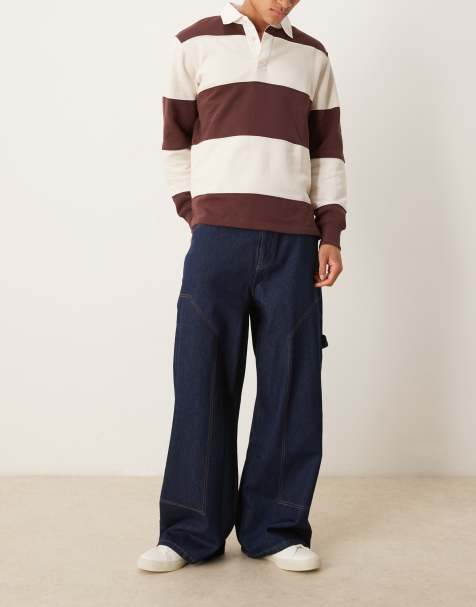 Vaqueros muy holgados de estilo carpintero con lavado enjuagado de ASOS DESIGN - view 1