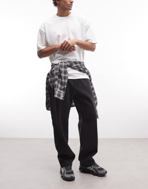 Vaqueros negro descolorido de estilo carpintero Hardwork de Obey