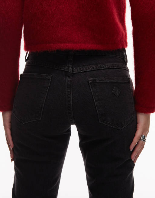 Vaqueros negro envejecido de corte bootcut y talle bajo 99 de Abrand Jeans, 4 de 5