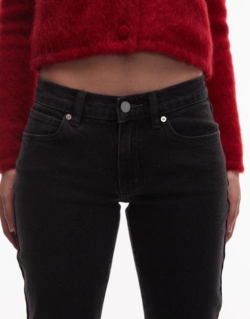Vaqueros negro envejecido de corte bootcut y talle bajo 99 de Abrand Jeans, 5 de 5