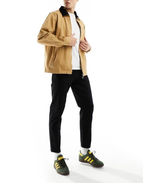 Vaqueros negro impoluto de corte tapered de ASOS DESIGN - view 1