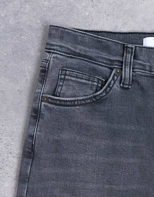Vaqueros negro lavado de corte pitillo y talle alto Jamie de Topshop, 5 de 7