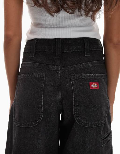 Vaqueros negro lavado de corte tapered suelto y estilo worker de Dickies, 4 de 5
