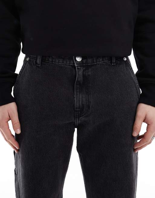 Vaqueros negro lavado de estilo carpintero Edge de ONLY & SONS, 5 de 5