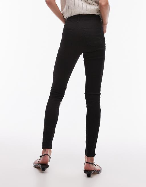 Vaqueros negro puro de corte superpitillo y talle alto Joni de Topshop, 2 de 5