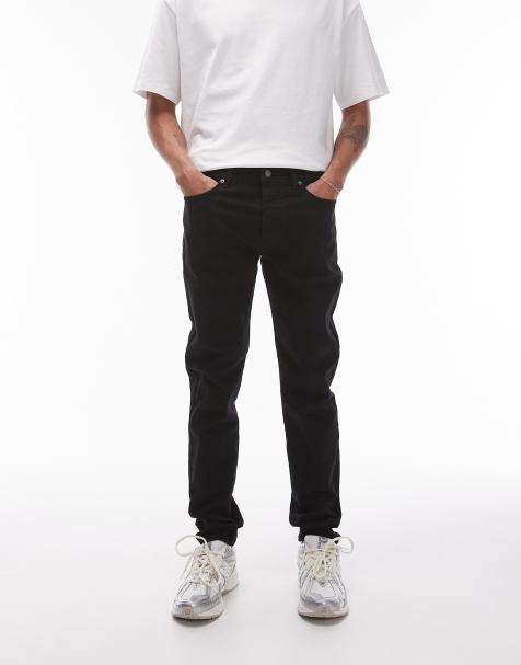 Vaqueros negros ajustados de Topman - view 1