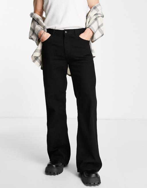 Vaqueros negros de campana de Topman