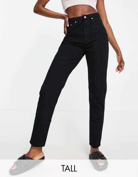 Vaqueros negros de cintura alta Riot de Missguided Tall - BLACK - view 1