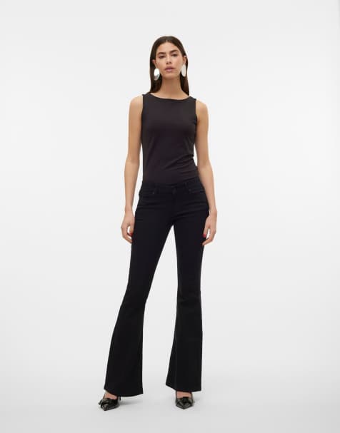 Vaqueros negros de corte acampanado de Vero Moda - view 1