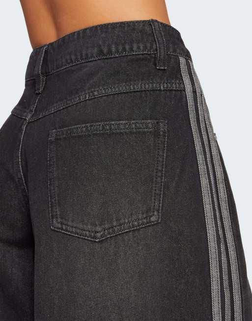 Vaqueros negros de corte ancho Adilenium de adidas Originals, 4 de 4
