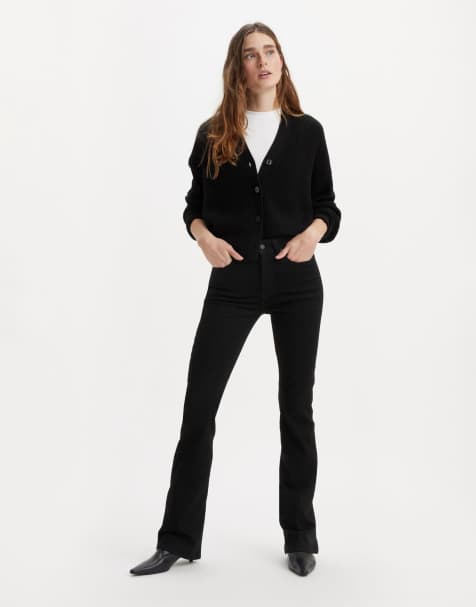 Vaqueros negros de corte bootcut y talle alto con acabado enjuagado 725 de Levi's - view 1