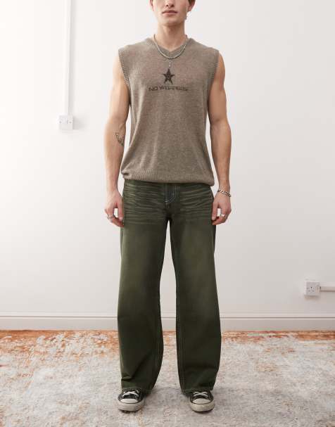 Vaqueros negros de corte holgado suelto con lavado verde tintado de Cheap Monday - view 1