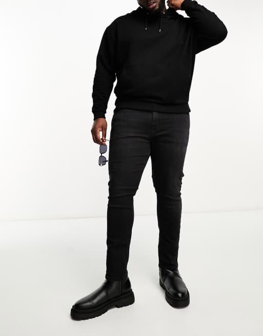 Vaqueros negros de corte pitillo de Calvin Klein Jeans Big & Tall