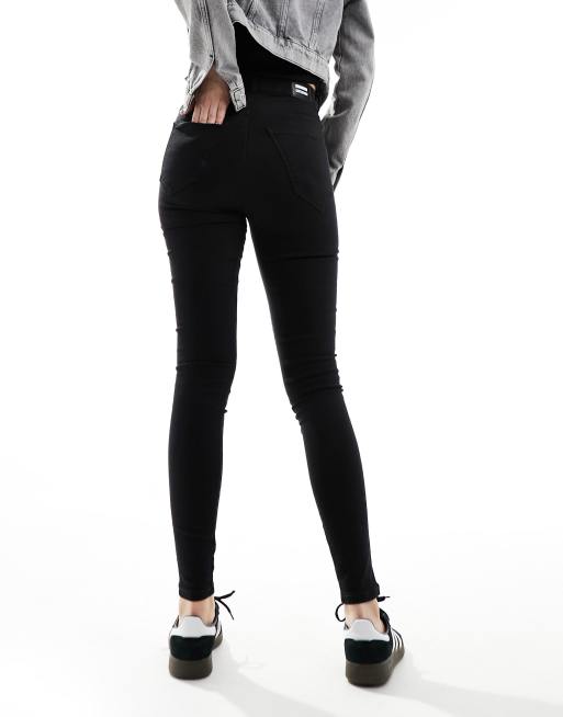 Vaqueros negros de corte pitillo Moxy de Dr Denim, 2 de 5