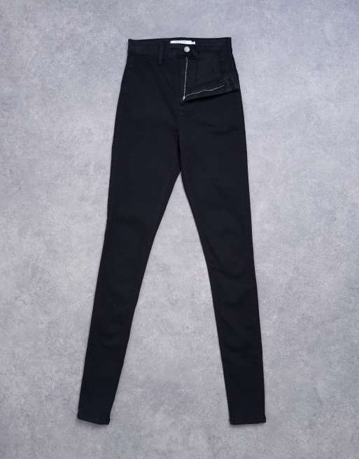 Vaqueros negros de corte pitillo y talle alto Joni de Topshop Tall, 6 de 7
