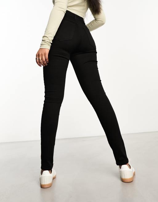 Vaqueros negros de corte pitillo y talle muy alto de Vero Moda , 3 de 5