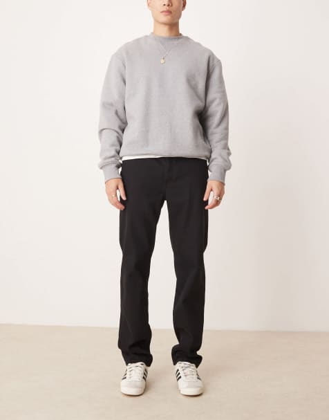 Vaqueros negros de corte recto de ASOS DESIGN - view 1