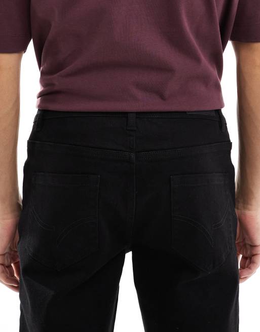 Vaqueros negros de corte recto de Threadbare, 4 de 5