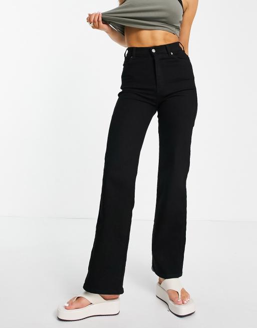 Vaqueros negros de corte recto y talle muy alto Moxy de Dr Denim