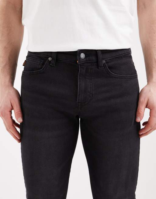 Vaqueros negros de corte slim de Hugo Boss, 4 de 5