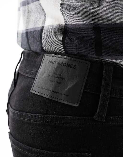 Vaqueros negros de corte slim Glenn de Jack & Jones, 2 de 5
