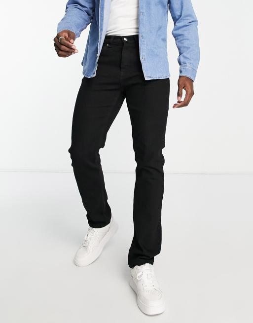 Vaqueros negros de corte slim holgado de River Island