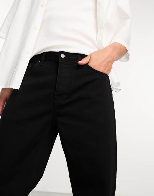 Vaqueros negros de corte tapered holgado Newel de Carhartt WIP, 3 de 4