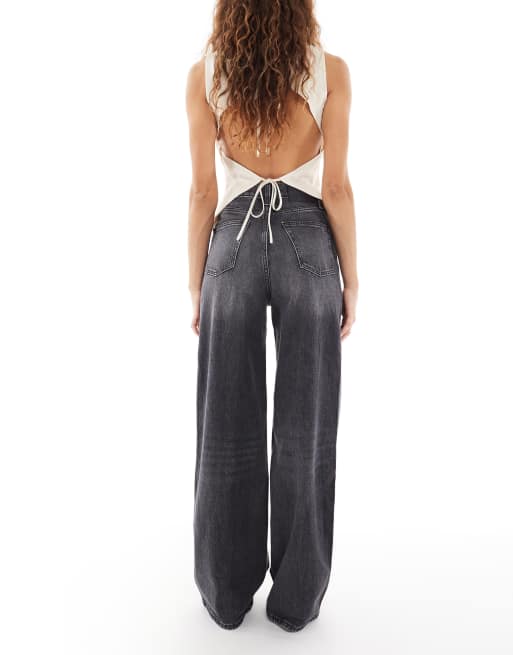 Vaqueros negros de pernera ancha y talle alto Charlie de Tommy Jeans, 2 de 5