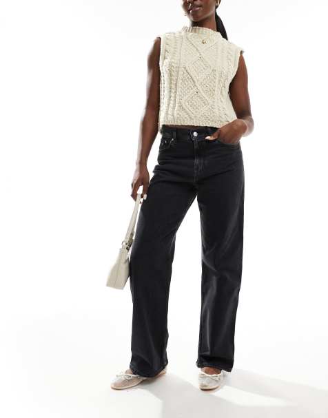 Vaqueros negros de pernera recta y talle medio Betsy de Tommy Jeans - view 1