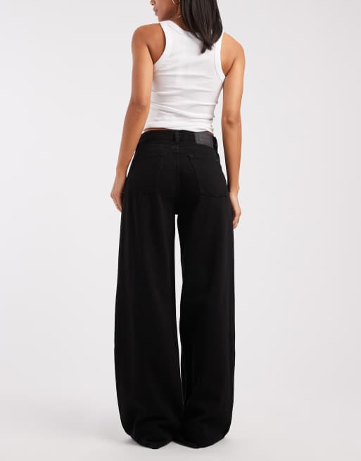 Vaqueros negros de talle medio y corte recto suelto de Tommy Jeans, 2 de 5