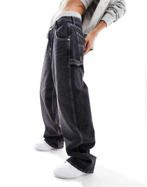 Vaqueros negros holgados de talle bajo Daisy de Tommy Jeans, 2 de 5