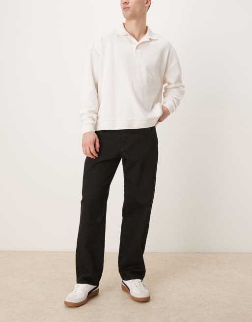 Vaqueros negros sueltos Kobe de Selected Homme