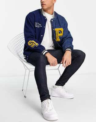 Levi's skinny tapered jeans in dark navy - ASOS Price Checker