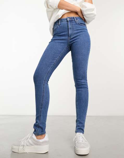 Vaqueros pitillo azul medio de ASOS DESIGN - view 1
