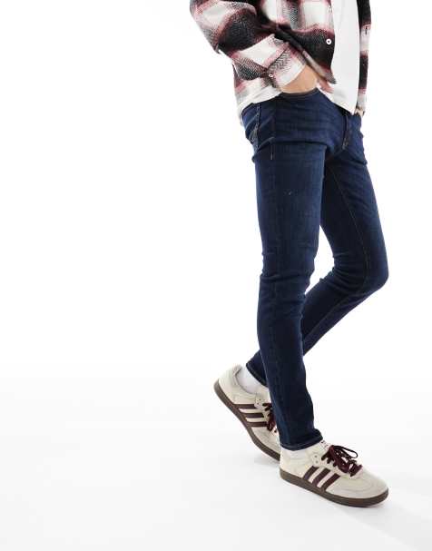 Vaqueros pitillo en azul lavado medio Liam Intelligence de Jack & Jones - view 1