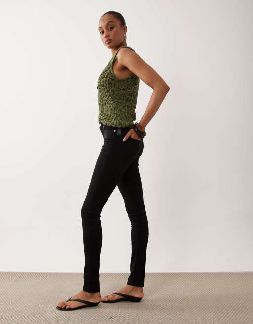 Vaqueros pitillo negros de ASOS DESIGN Tall, 3 de 5