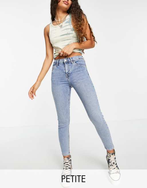Vaqueros rasgados con diseño descolorido Jamie de Topshop Petite