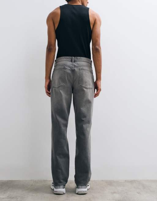 Vaqueros rectos en gris desgastado de ASOS DESIGN, 2 de 5