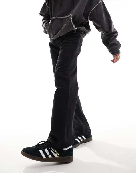 Vaqueros rígidos de corte suelto con lavado negro desgastado de Only & Sons - view 1