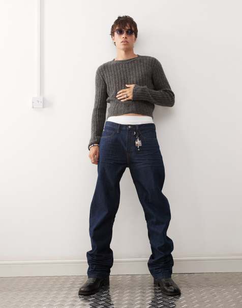 Vaqueros rígidos de pernera recta con lavado azul intenso aclarado Anti de Cheap Monday - view 1